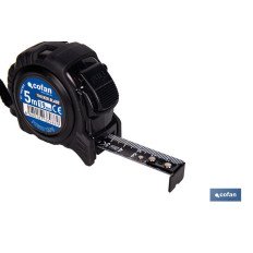 FLEXÓMETRO HOJA NEGRA DOBLE CARA 19 MM X 5 M (PACK: 1 UDS)