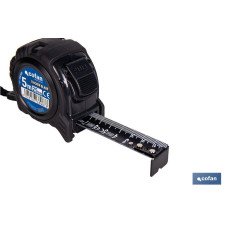 FLEXÓMETRO HOJA NEGRA DOBLE CARA 25 MM X 5 M (PACK: 1 UDS)