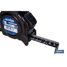 FLEXÓMETRO HOJA NEGRA DOBLE CARA 25 MM X 8 M (PACK: 1 UDS)