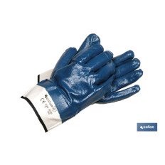 GUANTE AMERICANO NITRILO AZUL TALLA 9 (PACK: 12 UDS)