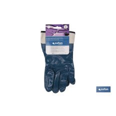 GUANTE AMERICANO NITRILO AZUL TALLA 9 (PACK: 12 UDS)