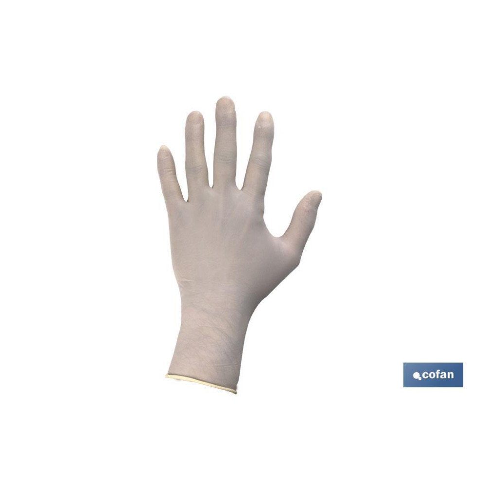 CAJA 100 UNDS. GUANTES DE LATEX T - S (PACK: 1 UDS)