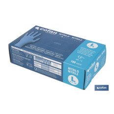 CAJA 100 UNDS. GUANTES DE NITRILO T- L (PACK: 1 UDS)