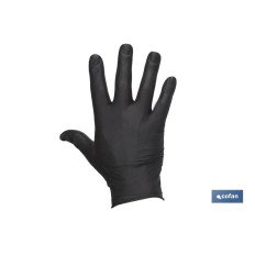 CAJA 100 UNDS. GUANTES DE NITRILO NEGRO T - L (PACK: 1 UDS)