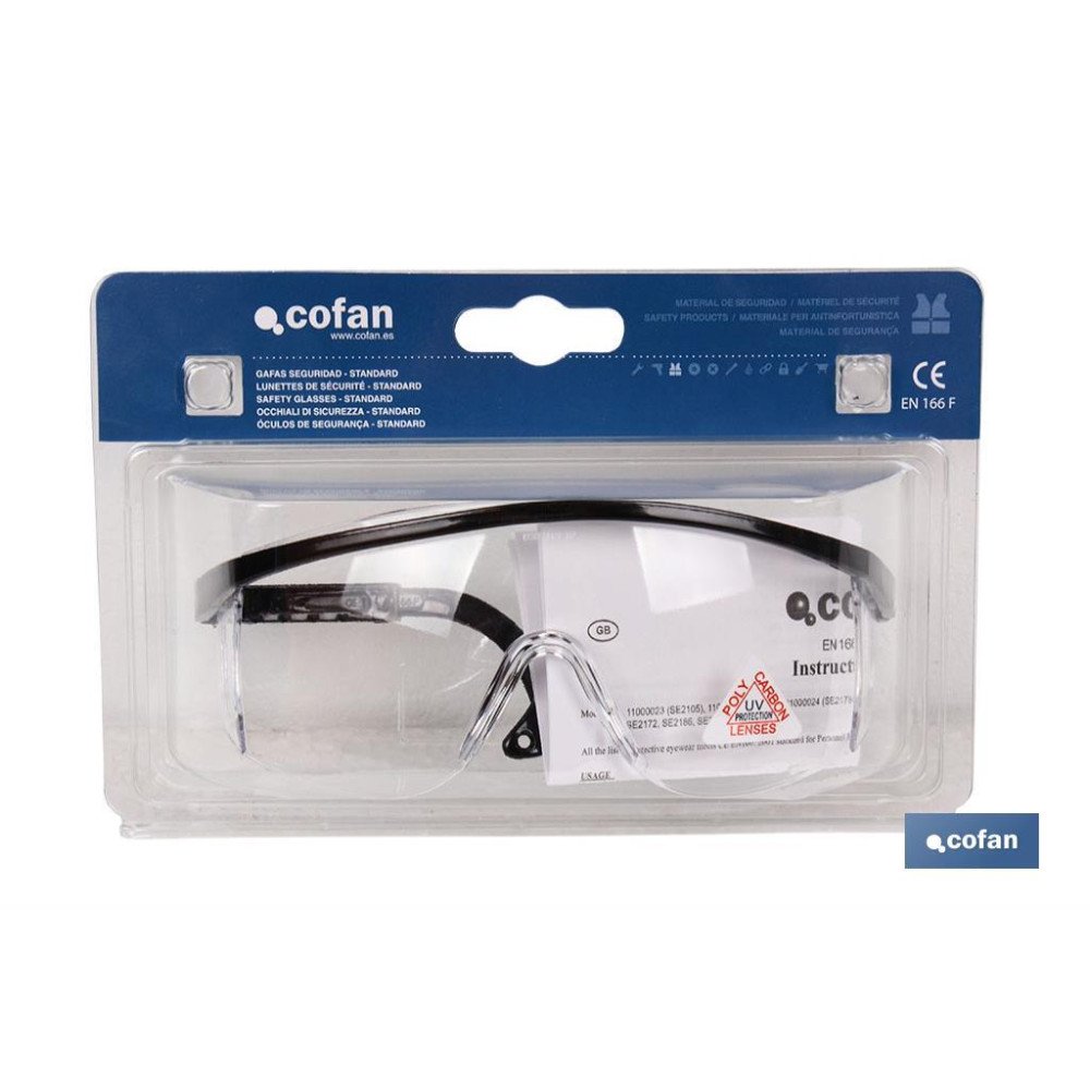 BLISTER GAFAS SEGURIDAD CONTRAIMPACTO (PACK: 1 UDS)