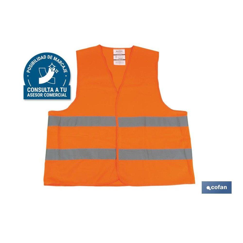 CHALECO REFLECTANTE NARANJA (PACK: 1 UDS)