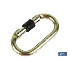MOSQUETÓN CON ROSCA SEGURIDAD (PACK: 1 UDS)