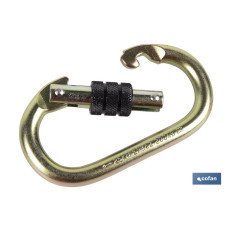 MOSQUETÓN CON ROSCA SEGURIDAD (PACK: 1 UDS)