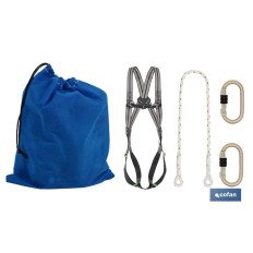 CJTO. ARNES 2 PTOS+CUERDA+ 2 MOSQUETONES (PACK: 1 UDS)