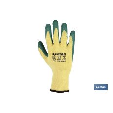 BLÍSTER DE GUANTE DE LÁTEX RUGOSO VERDE TALLA 10 VENTA UNITARIA (PACK: 1 UDS)