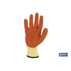 GUANTE LATEX RUGOSO NARANJA TALLA 10 (PACK: 12 UDS)