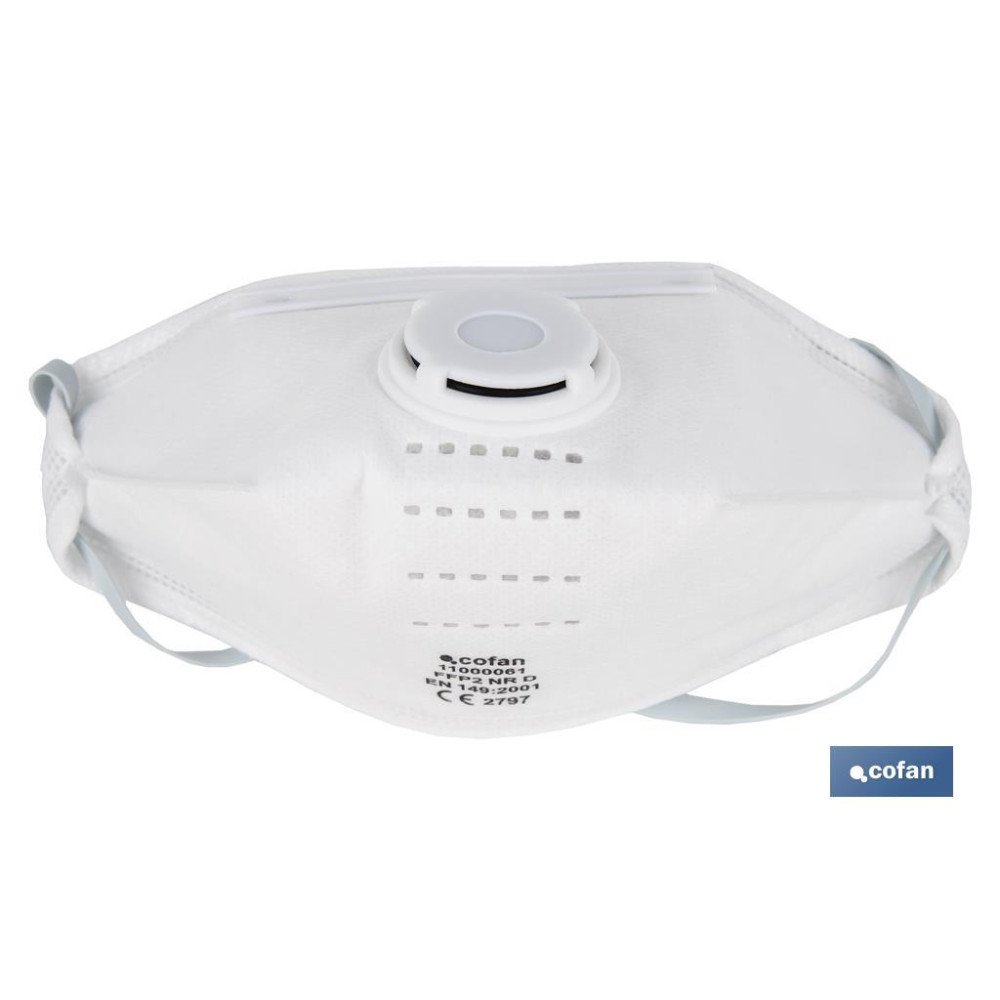 MASCARILLA CON VALVULA FFP2D (PACK: 20 UDS)
