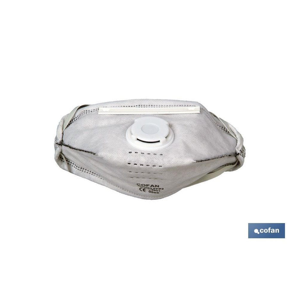 MASCARILLA DE CARBONO FFP2D (PACK: 20 UDS)