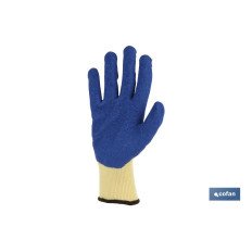 BLÍSTER DE GUANTE DE LÁTEX RUGOSO AZUL TALLA 8 VENTA UNITARIA (PACK: 1 UDS)