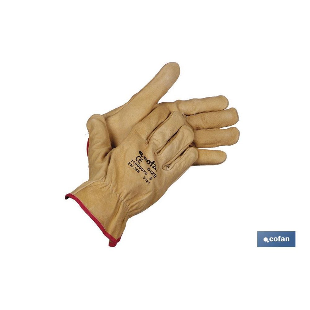 GUANTE VACUNO EXTRA RESIST. AGUA T-10 (PACK: 12 UDS)