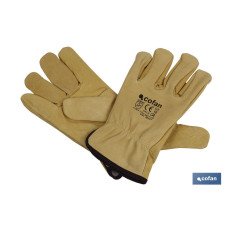 GUANTE VACUNO EXTRA C/BORREGUITO T-10 (PACK: 12 UDS)