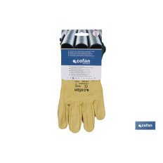 BLÍSTER DE GUANTE DE PIEL VACUNO AMARILLO TALLA 9 VENTA UNITARIA (PACK: 1 UDS)
