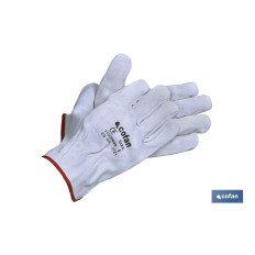 GUANTE PIEL DE SERRAJE GRIS TALLA 10 (PACK: 12 UDS)