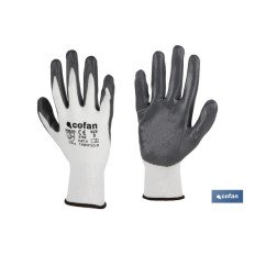BLÍSTER DE GUANTE DE NITRILO 100 % IMPREGNADO DE PU GRIS TALLA 9 VENTA UNITARIA (PACK: 1 UDS)