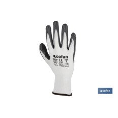 BLÍSTER DE GUANTE DE NITRILO 100 % IMPREGNADO DE PU GRIS TALLA 9 VENTA UNITARIA (PACK: 1 UDS)