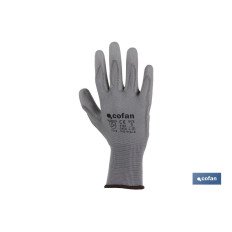BLISTER G. 100% POLIEST.  IMPREG. PU GRIS T-9 BL VENTA UNITARIA (PACK: 1 UDS)