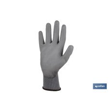 BLISTER G. 100% POLIEST.  IMPREG. PU GRIS T-9 BL VENTA UNITARIA (PACK: 1 UDS)