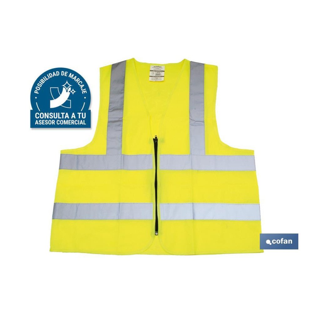 CHALECO AMARILLO CON CREMALLERA T-L (PACK: 1 UDS)