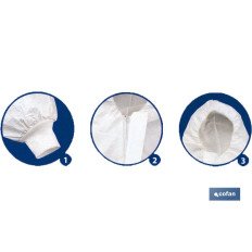 BUZO C/CAPUCHA TIPO 4, 5 Y 6 BLANCO TALLA M (PACK: 1 UDS)