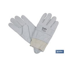 GUANTE AJUSTABLE PIEL FLOR REFORZADO TALLA 8 (PACK: 12 UDS)