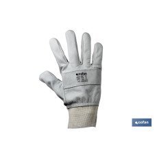 GUANTE AJUSTABLE PIEL FLOR REFORZADO TALLA 8 (PACK: 12 UDS)