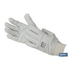 GUANTE AJUSTABLE DE PIEL DE FLOR VACUNO REFORZADO TALLA 9 VENTA UNITARIA (PACK: 1 UDS)