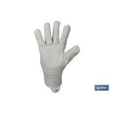 GUANTE AJUSTABLE DE PIEL DE FLOR VACUNO REFORZADO TALLA 9 VENTA UNITARIA (PACK: 1 UDS)
