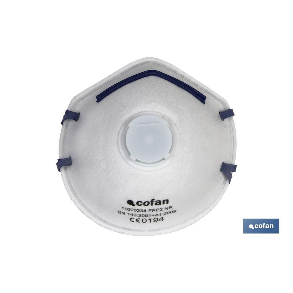 MASCARILLA PROTEC. C/VALVULA CE FFP2 NR (PACK: 10 UDS)