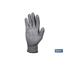 GUANTE ANTICORTE IMPREGNADO PU GRIS T-7 (PACK: 12 UDS)