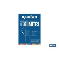 CARTEL IMANTADO 297X210 MM  MEDIDOR TALLA DE GUANTES (PACK: 1 UDS)
