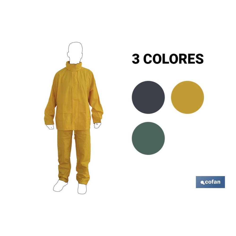 TRAJE DE AGUA PU/PVC AZUL TALLA L (PACK: 1 UDS)