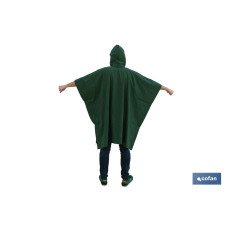 PONCHO DE AGUA VERDE PVC/POLIESTER TALLA ÚNICA (PACK: 1 UDS)