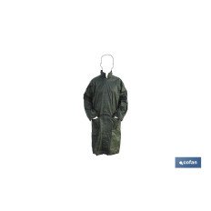 ABRIGO DE LLUVIA VERDE POLIESTER/PVC TALLA-L (PACK: 1 UDS)