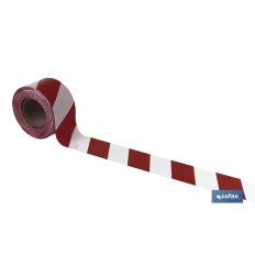 CINTA BALIZAM. ROJA/BLANCA  80MM X 200MTS (PACK: 1 UDS)