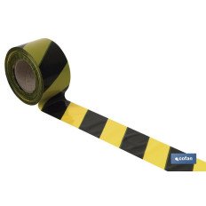 CINTA BALIZAM. AMARILLA/NEGRA 50MM X 100MTS (PACK: 1 UDS)