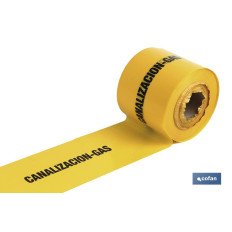 CINTA BALIZ. CANALIZACION GAS 150MMX250MTS (PACK: 1 UDS)