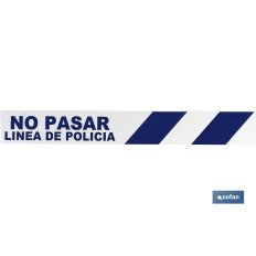 CINTA BALIZ. NO PASAR LINEA POLICIA 80MMX100MTS (PACK: 1 UDS)