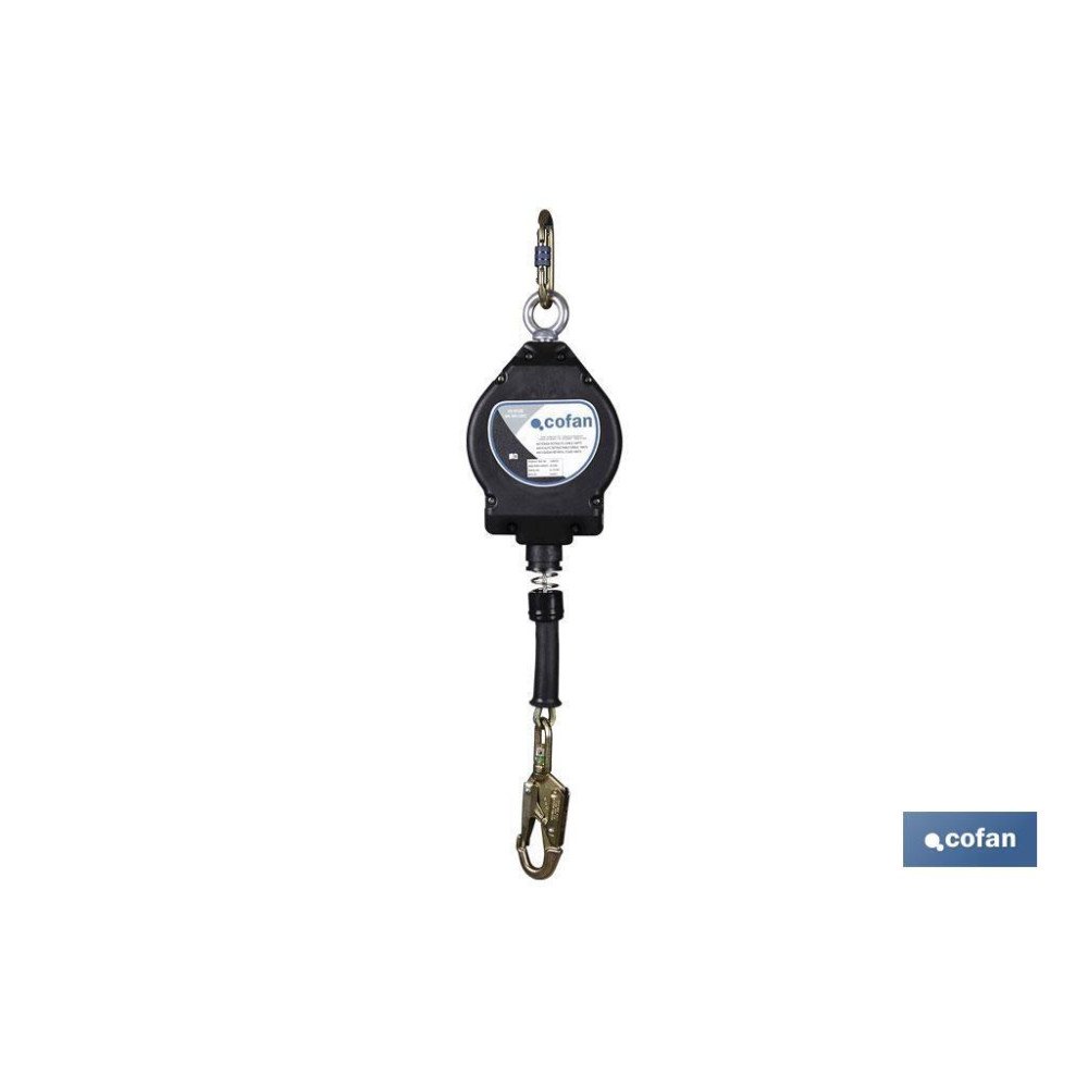 ANTICAIDA RETRACTIL CABLE 10 mts (PACK: 1 UDS)