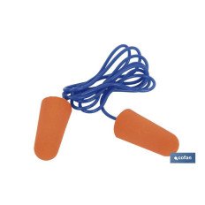 PACK 50 TAPONES (25 par) OIDOS C/CUERDA PU SNR36 (PACK: 1 UDS)