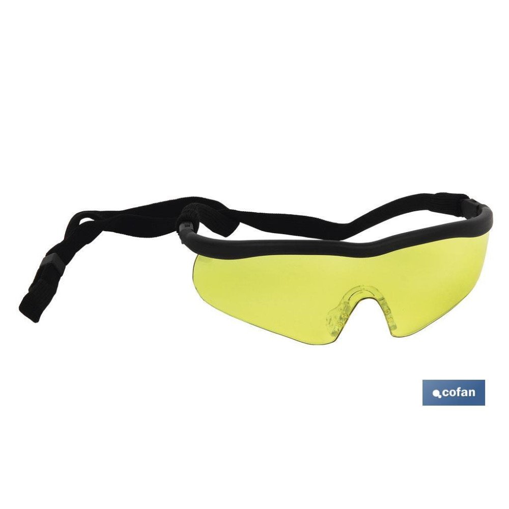 GAFAS SEGURIDAD SPORT AMBAR UV PROTECTION (PACK: 1 UDS)