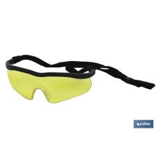 GAFAS SEGURIDAD SPORT AMBAR UV PROTECTION (PACK: 1 UDS)