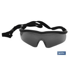GAFAS SEGURIDAD SPORT OSCURA UV PROTECTION (PACK: 1 UDS)