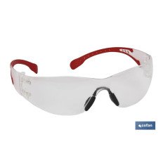 GAFAS SEGURIDAD SUPER LIGERA 18Grs LENTE CLARA (PACK: 1 UDS)
