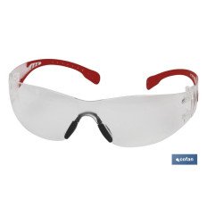 GAFAS SEGURIDAD SUPER LIGERA 18Grs LENTE CLARA (PACK: 1 UDS)