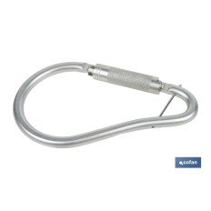 GANCHO DE ACERO CON BLOQUEO AUTOMÁTICO APERTURA 59 MM RUPTURA +23 kN (PACK: 1 UDS)